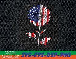 4th of july daisy usa flag july the fourth svg, eps, png, dxf, digital download
