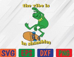 the vibe is in shambles svg, eps, png, dxf, digital download