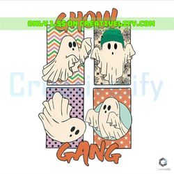retro halloween ghoul gang png sublimation file