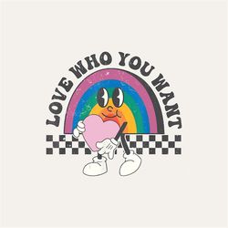 love who you want retro distressed lgbtq pride love is love digital png