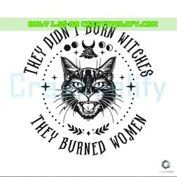 they didnt burn witches svg they burned women digital file