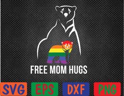 free mom hugs gay pride lgbt svg, eps, png, dxf, digital download