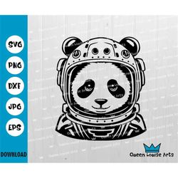 panda astronaut svg png, astronaut svg, astronauts svg, astronaut png, panda astronaut, panda svg, panda clipart dxf dig