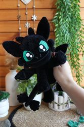 crochet night fury, crochet toothless pattern amigurumi dragon pdf eng