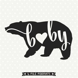 family dxf file, baby bear svg file, bear silhouette file, kids shirt svg file, commercial dxf file, dxf cutting file, s