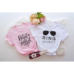 petal patrol shirt, ring security shirt, ring bearer shirt petal patrol shirt, flower girl shirt, wedding rehearsal shir