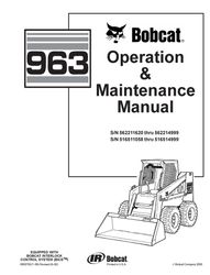 963 skid steer loader operation maintenance manual sn562211620 562214999
