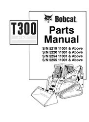 t300 5219,5220,5254,5255 turbo & high flow loader service parts manual