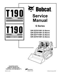 t190 turbo & high flow g series service manual and parts manual t190