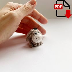 donkey knitting pattern. english and russian pdf.