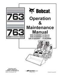 763 highflow skid steer loader operator instruction manual 763 sn512250001