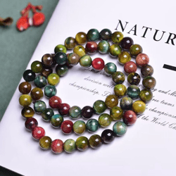 natural color tiger eye three-ring bracelet diy handmade ornament accessories