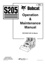 s205 skid steer loader operator maintenance manual sn 530611001 & above