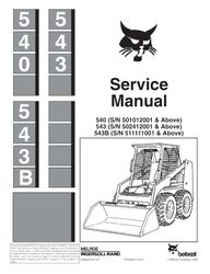 540 543 543b skid-steer loader service repair manual
