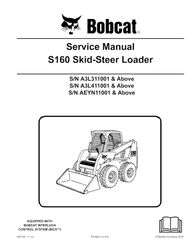 s160 skid loader technical workshop manual s160