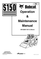 s150 skid steer loader operation & maintenance manual sn 526811001 and above
