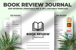 book review journal kdp interior