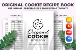original cookie recipe book kdp interior