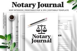 notary journal kdp interior