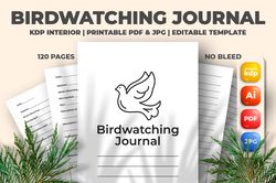 birdwatching journal kdp interior