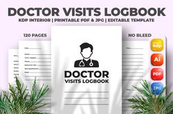 doctor visits logbook kdp interior