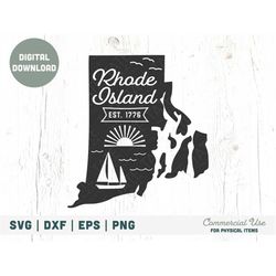 vintage rhode island svg cut file - rhode island home svg, new england states svg, rhode island coastline svg - commerci