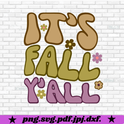 its fall yall png, retro fall png, thanksgiving png,hallowen png