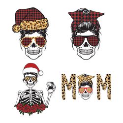 christmas mama mom png leopard print cheetah santa clause