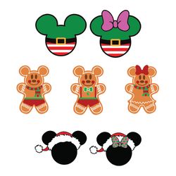 gingerbread svg, santa svg, reindeer svg, snowman svg, svg files