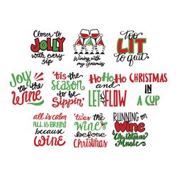 christmas wine glass svg file bundle, funny christmas wine glass svg file, wine tumbler svg, christmas svg bundle,svg