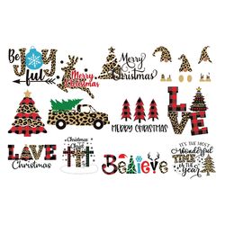 christmas svg bundle christmas tree svg christmas leopard svg bundle svg files for cricut