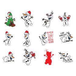 christmas olaf svg bundle, frozen bundle svg, disney svg, olaf cricut, olaf silhouette, olaf svg, disney svg, frozen 2,