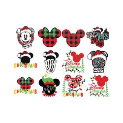 disney christmas svg, mickey svg, minnie svg, christmas svg, disneyworld, disneyland, disney new year