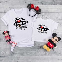 Disney Birthday Girl Shirt, Birthday Squad Shirt, Minnie Birthday Shirt, Birthday Squad Shirts, Gift for Birthday Girl,B