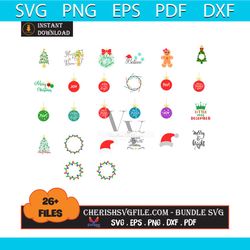 26 files christmas balls bundle svg, christmas svg, christmas balls bundle svg