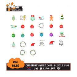 26 files christmas balls bundle svg, christmas svg, christmas balls bundle svg