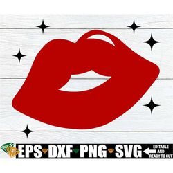 lips svg, red lips svg, lips with sparkles svg png, valentine's day clipart, anniversary clipart, kissing lips svg, digi
