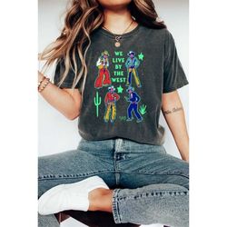 western graphic tee retro cowgirl tshirt disco cowgirl space cowgirl shirt comfort colors oversized  cosmic cowgirl t sh