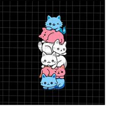 transgender pride cat lgbt trans flag cute cats pile svg, cat svg, cute cat svg, cat lgbt svg, lgbt svg