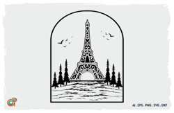 eiffel tower svg design