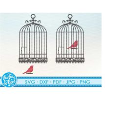 birdcage svg cut file bird cage svg cricut cut files birdcages clipart for shirts, signs, posters. svg | png | dxf