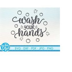 wash your hands svg, jpg, dxf, png for cricut & other cutting machines. washing hands clipart.