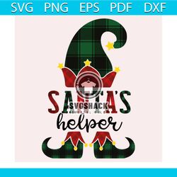 santa's helper elf svg, christmas svg, santa claus svg, elf hat svg