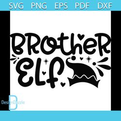 brother elf svg, christmas svg, elf svg, christmas hat svg, elf hat svg