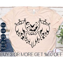 halloween svg, ghost svg, boo svg, heart svg, funny girls halloween png, spooky season svg files for cricut, sublimation