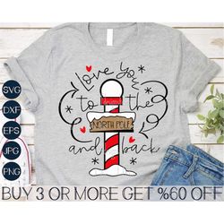 love you to the north pole and back svg, christmas couples svg, christmas love svg, png, svg files for cricut, sublimati