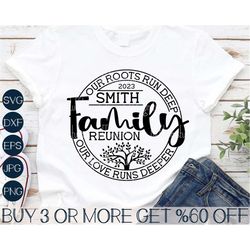 family reunion svg, family tree svg, family last name monogram svg, family gathering svg files for cricut, sublimation d