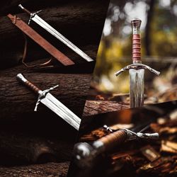 viking sword , custom handmade damascus sword, viking sword with sheath hand forged swords gift father outdoor mk6150m