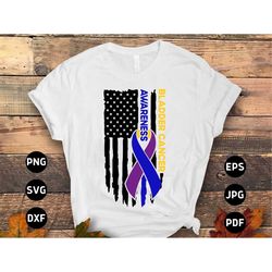 bladder cancer flag svg, bladder cancer awareness svg png, bladder cancer ribbon support svg cricut file sublimation des