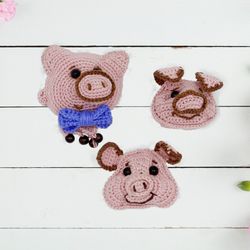 magnet farm animal pink pig, kitchen decor, magnetic board accessory refrigerator magnets, kitchen magnets, pig magnet